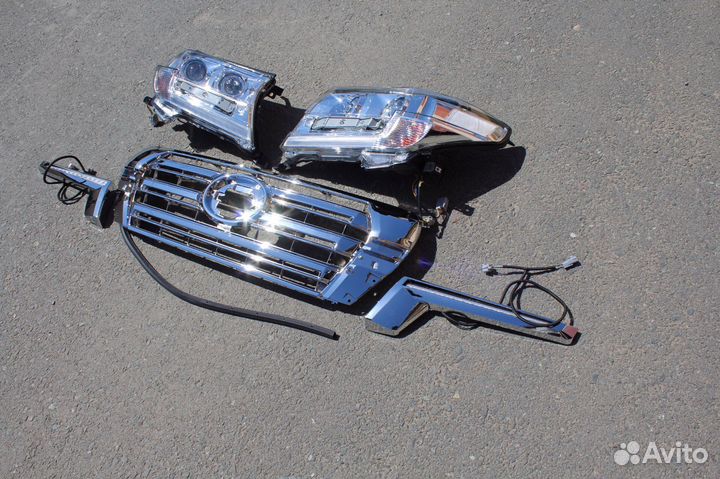 Land Cruiser 200 08-15 тюнинг фары решетка H1SD3