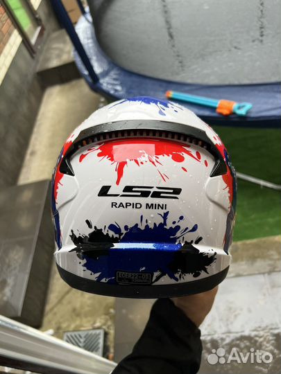 Детский мото шлем