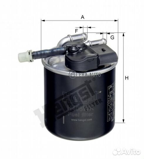 Hengst filter H406WK Фильтр топл.mercedes