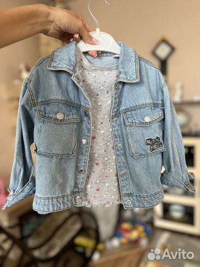 Джинсовая куртка zara 92