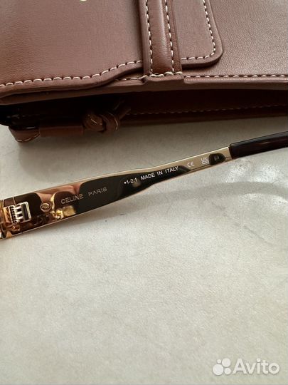 Очки Celine Triomphe Metal коричневые