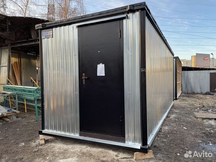 Новый металлический вагончик бытовка