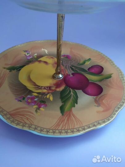 Ваза для фруктов двухъярусная этажерка