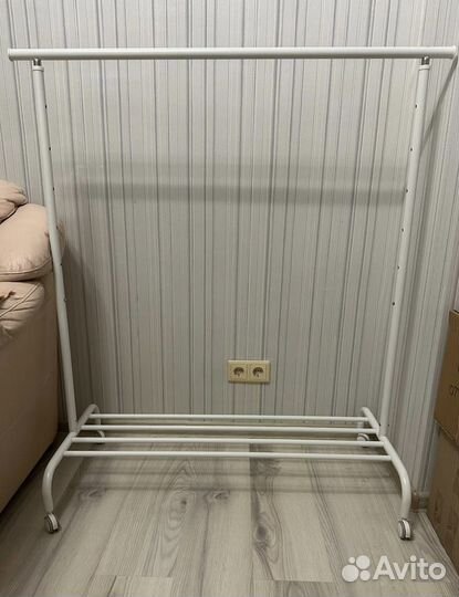 Вешалка напольная IKEA rigga (Икеа) оригинал белый