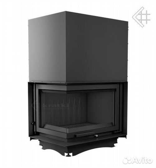 Каминная топка Kratki Zuzia/L/BS/G угловая слева