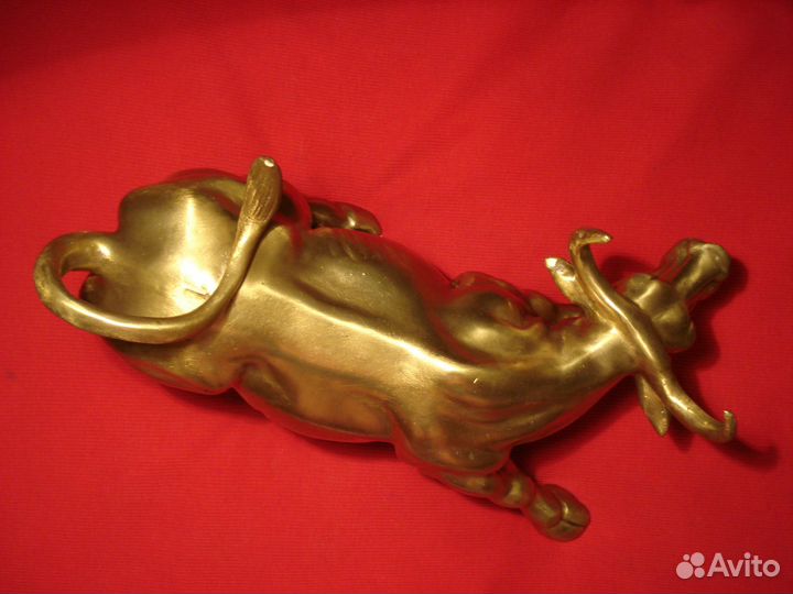 Золотой Бык Телец Символ Денег Нью Йорк Биржа 30см