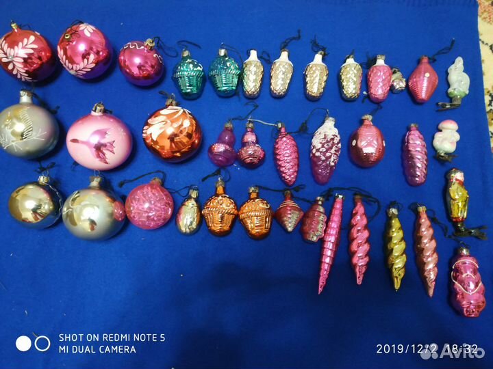 Ёлочные игрушки СССР большой набор