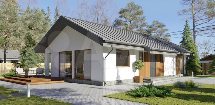 Дом 91,5 м² на участке 5 сот.