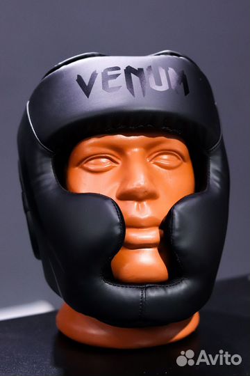 Шлем боксерский Venum Black