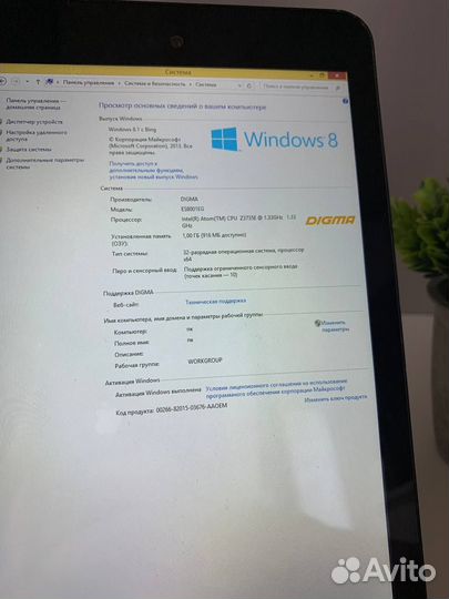 Планшет Windows Digma Eve 8.1 3G