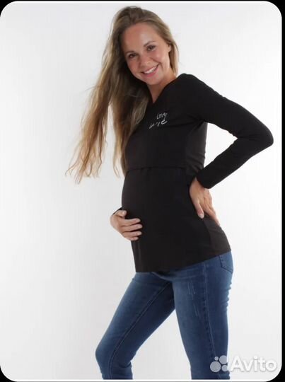 Лонгслив для беременных и кормящих