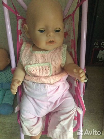 Пупс с коляской