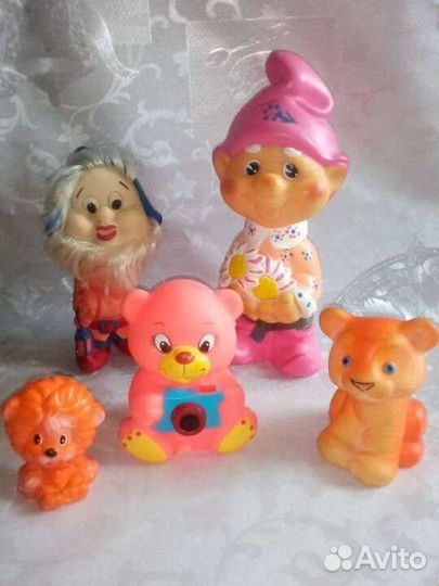 Игрушки СССР мягкие, дутыши