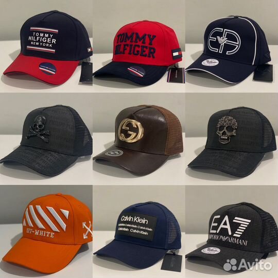 Бейсболка кепка разных брендов (premium)