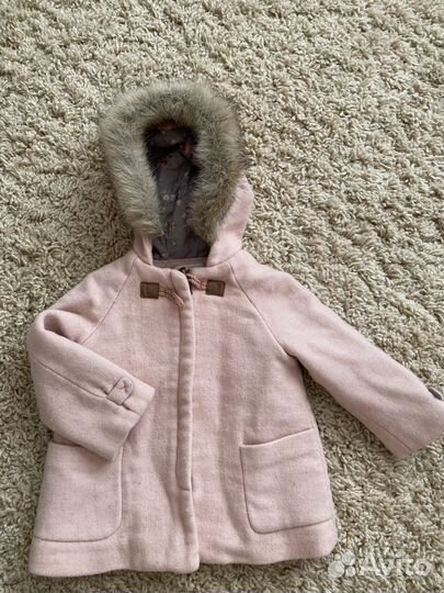 Пальто для девочки Zara и шапочка