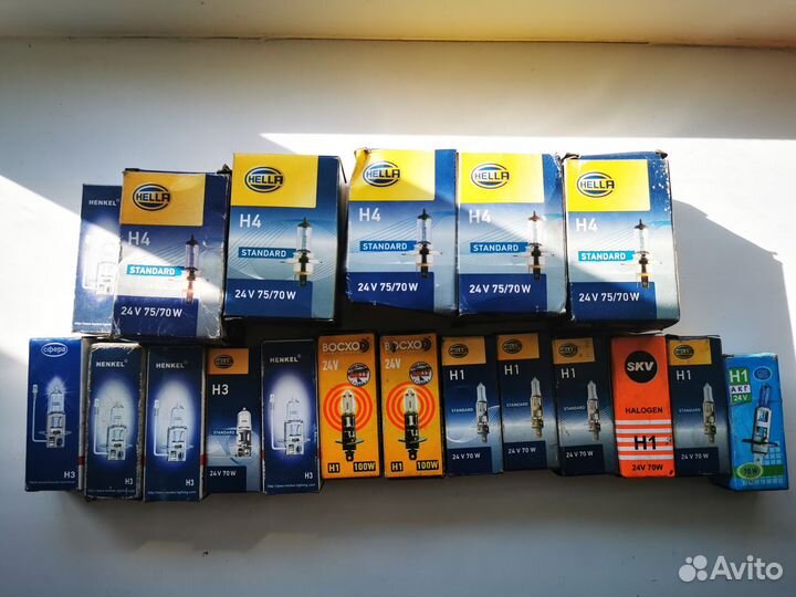 Лампы h4 h1 h3 h7 Osram 24V