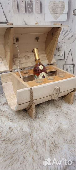 Мини бар бочонок новый