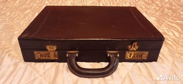 Кейс дипломат СССР кожаный