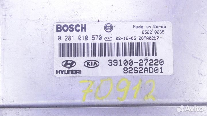 Блок управления двс Hyundai Santa Fe SM D4EA 39100