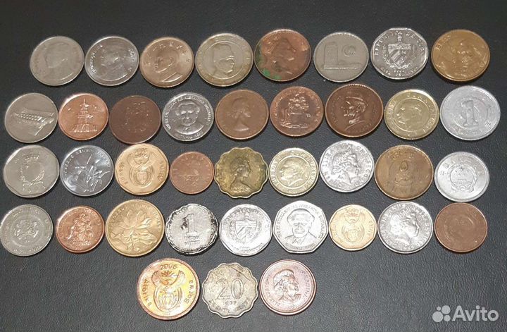 Монеты разные поштучно