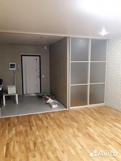 Перегородки межкомнатные раздвижные для трех зон