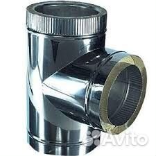 Тройник - сендвич 90 н/о (0,5мм) D115х200