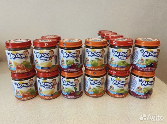 Фруктовое пюре много