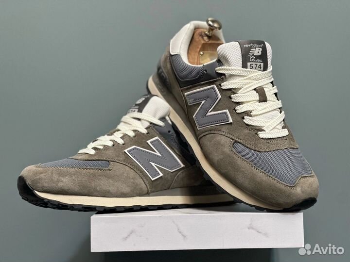 Кроссовки new balance 574 khaki мужские