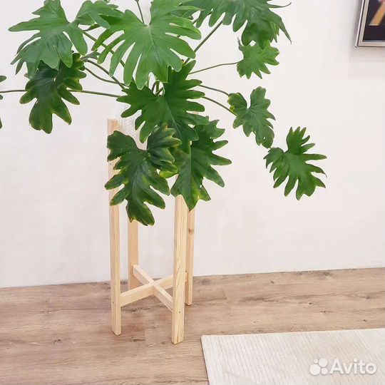 Подставка для цветов напольная деревянная