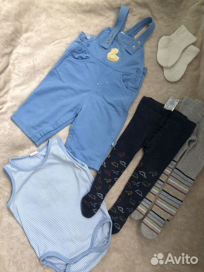 Детские вещи на мальчика пакетом 74-80