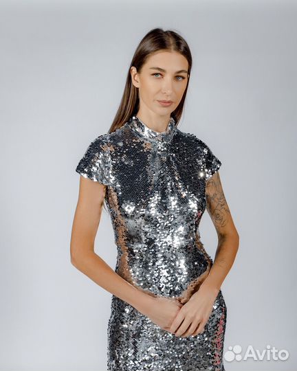 Платье в пайетках Self-Portrait размер 10