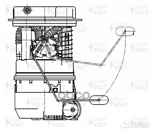 Бензонасос в сборе renault duster 10- 2.0I