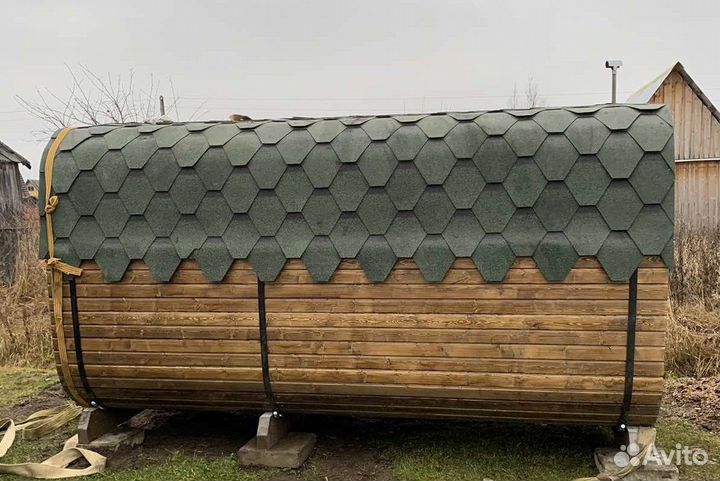 Баня бочка квадро В кредит без