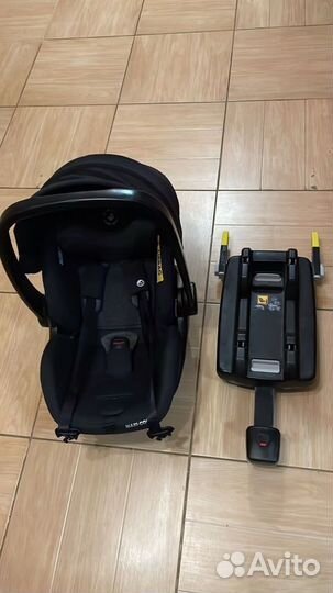 Автолюлька maxi cosi marble с базой+адаптеры