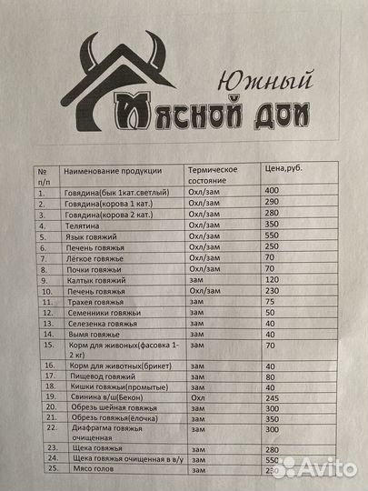 Продам мясо говядина.свинина.баранина