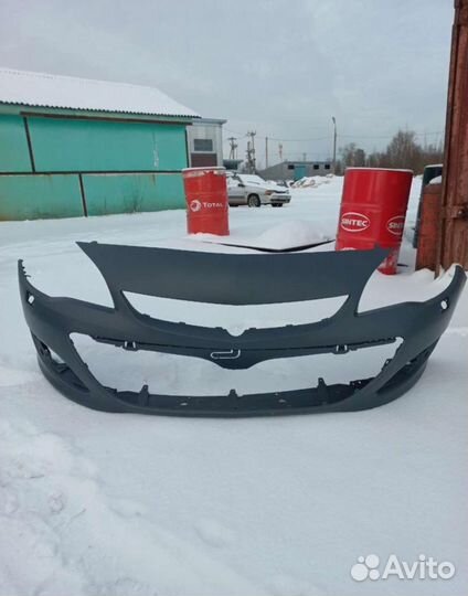 Бампер передний opel astra