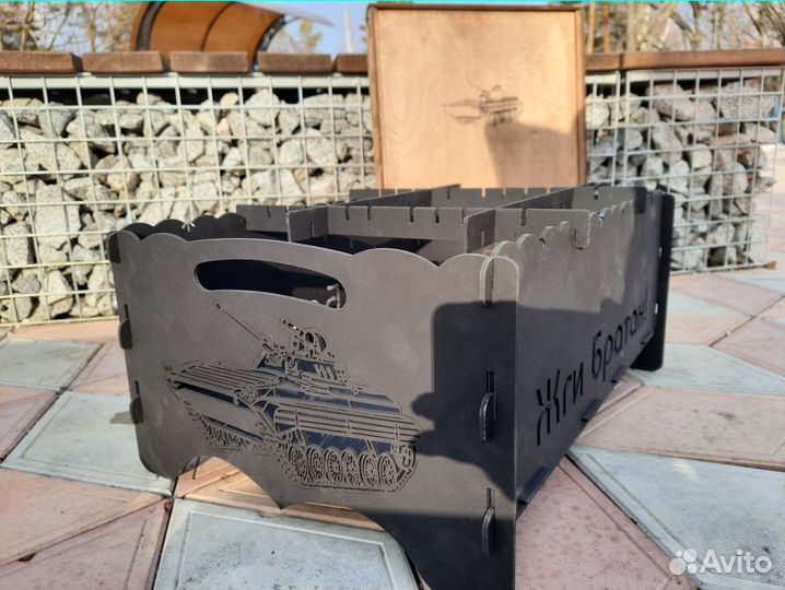 Разборный мангал новый бмп
