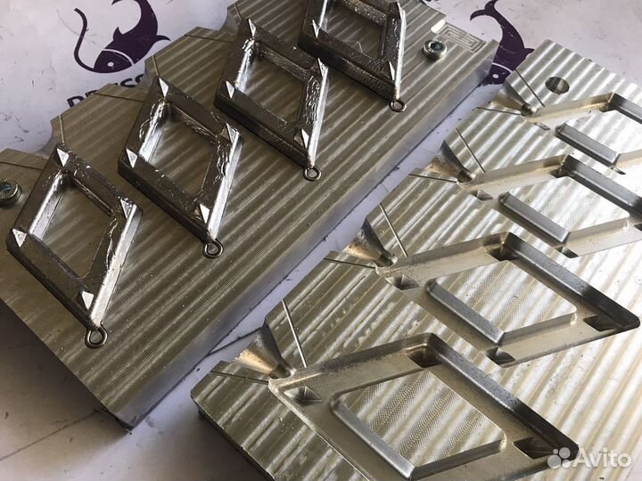 Форма чпу для литья грузил (Ромб №1 с грунт.)