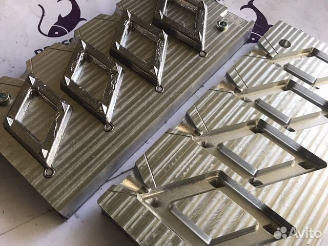 Форма чпу для литья грузил (Ромб №1 с грунт.)