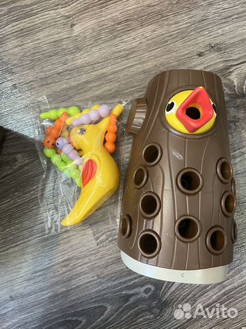 Магнитная рыбалка. Накорми птенца червяками