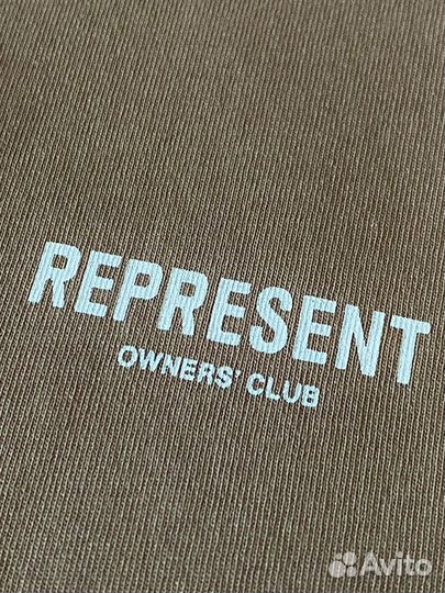 Футболка унисекс Represent owners'club бежевая