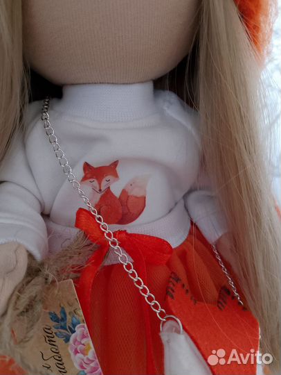 Текстильная кукла Алиса, игровая, для интерьера