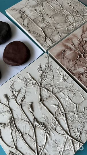 Глина серая для ботанического барельефа 5 кг