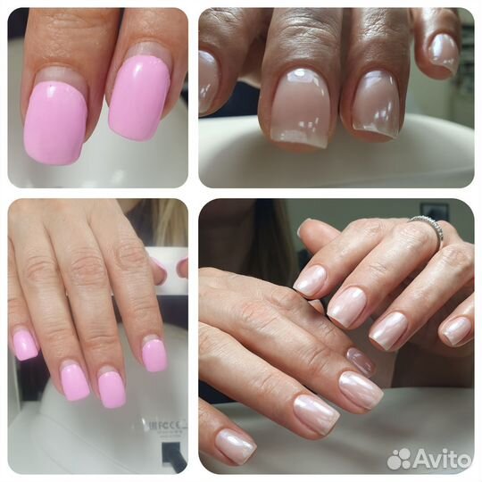 Маникюр, укрепление, гель - лак, наращивание