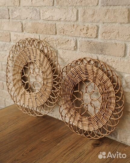 Плетеная корзина/ Панно на стену