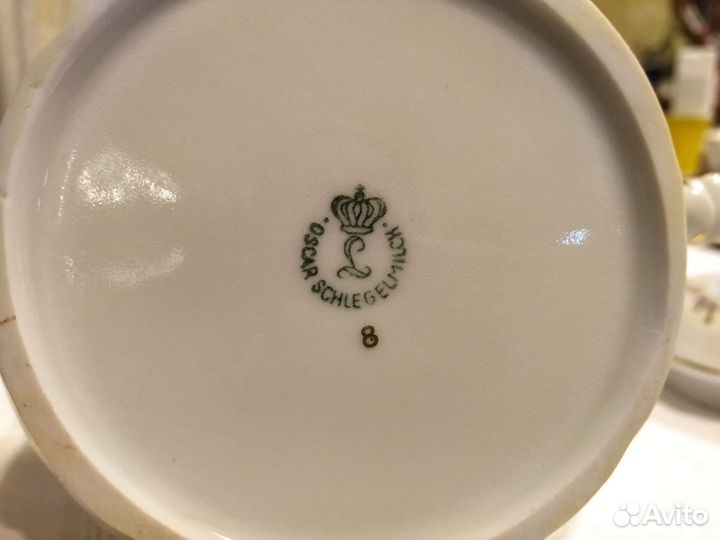 Чайник молочник гдр Мадонна Oscar Schlegelmilch