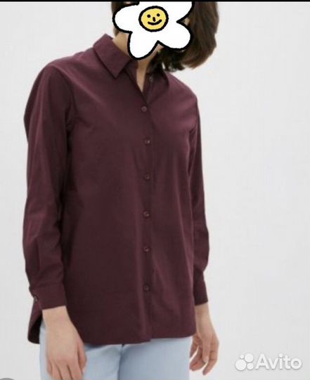 Рубашка лиловая