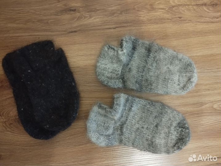 Носки шерстяные вязаные