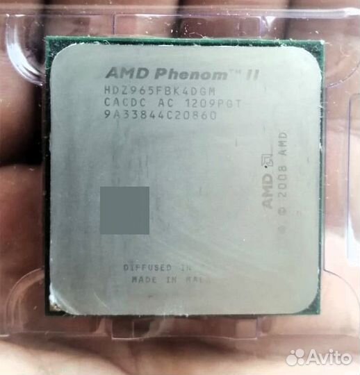 AMD Phenom II X4 Black Deneb 965 AM3, 4 x 3400 мгц