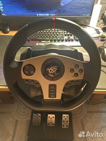 Игровой руль dexp wheelman pro gt